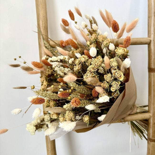 Bouquet of dried flowers Shades of Salmon