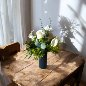 Green and White Floral Arrangement